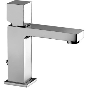PAFFONI ROBINET DE LAVABO AVEC ÉVACUATION AUTOMATIQUE AVEC POIGNÉE CUBE