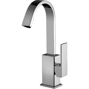 PAFFONI ROBINET DE LAVABO AVEC CANNE ORIENTABLE ET ÉVACUATION AUTOMATIQUE