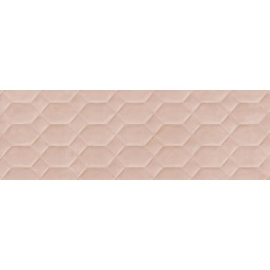 RAGNO CERAMICHE RÉSINE ROSE STRUCTURE BEE 3D 40X120 RECTIFIÉ