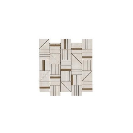 RAGNO CERAMICHE RÉSINE GRIS MOSAÏQUE FORMES 40X43