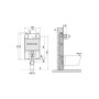 OLI OLI74 PLUS SIMFLEX (structure pour WC suspendu)