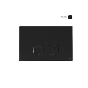 OLI PLAQUE PLAIN À ACTIONNEMENT MÉCANIQUE NOIRE SOFT-TOUCH