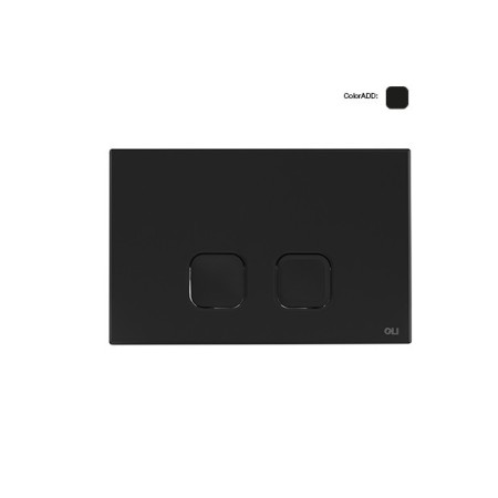 OLI PLAQUE PLAIN À ACTIONNEMENT MÉCANIQUE NOIRE SOFT-TOUCH
