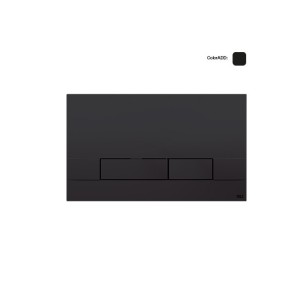 OLI PLAQUE ÉTROITE À ACTIONNEMENT MÉCANIQUE NOIRE SOFT-TOUCH