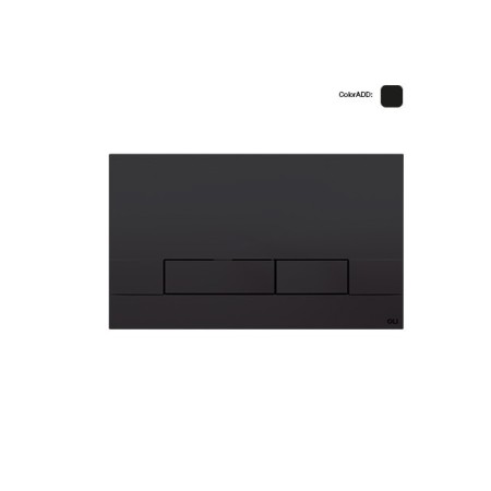 OLI PLAQUE ÉTROITE À ACTIONNEMENT MÉCANIQUE NOIRE SOFT-TOUCH
