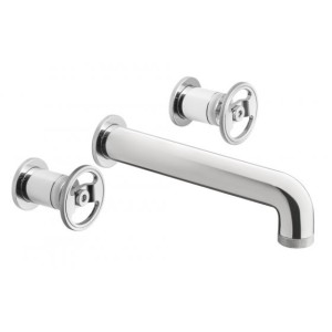 IB RUBINETTERIE ROBINET BOLD ROND MITIGEUR LAVABO MURAL AVEC LEVIER