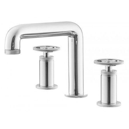 IB RUBINETTERIE BOLD ROUND ROBINET DE LAVABO BAS TRE FONTS AVEC ÉVACUATION CLIK CLAK