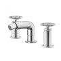 IB RUBINETTERIE ROBINET BOLD ROND MIXTE BIDET TROIS ORIFICES AVEC ÉVACUATION CLIK CLAK