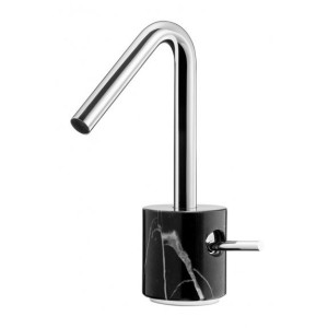 IB RUBINETTERIE MARMO ROBINET DE LAVABO AVEC ÉVACUATION CLIK CLAK NOIR