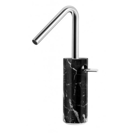 IB RUBINETTERIE MARMO ROBINET DE LAVABO HAUT AVEC ÉVACUATION CLIK CLAK NOIR