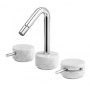 IB RUBINETTERIE MARMO MITIGEUR BIDET TROIS TROUS AVEC BEC BASCULANT