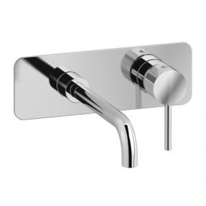 IB RUBINETTERIE INDUSTRIE MITIGEUR LAVABO MURAL AVEC VIDANGE CLIK CLAK