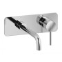 IB RUBINETTERIE INDUSTRIE MITIGEUR LAVABO MURAL AVEC VIDANGE CLIK CLAK