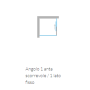 ARBLU PERSEO ANGLE 1 PORTE COULISSANTE + 1 CÔTÉ FIXE