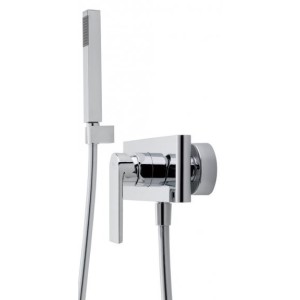 IB RUBINETTERIE K3 MITIGEUR DE DOUCHE EXTERNE MURAL À 2 SORTIES AVEC KIT DE DOUCHE