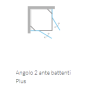 ARBLU DEDALO PLUS ANGLE 2 BATTANTS