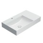 GLOBO T-EDGE LAVABO 80X47 VASQUE DÉCENTRÉE SUSPENDUE/POSE SUR