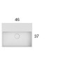 GLOBO T-EDGE LAVABO 46X37 APPOGGIO
