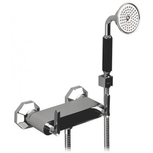 IB RUBINETTERIE BELMONDO MITIGEUR DE DOUCHE EXTERNE MURAL COMPLET AVEC KIT DE DOUCHE