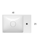 GLOBO T-EDGE LAVABO 40X25 SUSPENDU