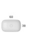 GLOBO T-EDGE LAVABO 60X38 À POSER