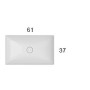 GLOBO T-EDGE LAVABO 61X37 À ENCASTRER