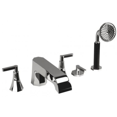 IB RUBINETTERIE BELMONDO MITIGEUR DE BAIGNOIRE 5 ORIFICES AVEC DÉVIATEUR ET KIT DE DOUCHE