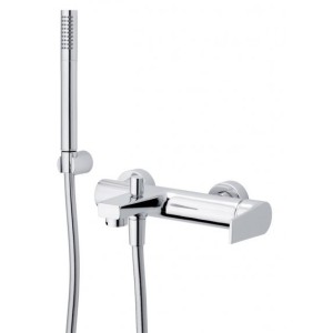IB RUBINETTERIE ROBINETTERIE TWITTER MITIGEUR DE BAIGNOIRE EXTÉRIEUR COMPLÈT AVEC KIT DE DOUCHE