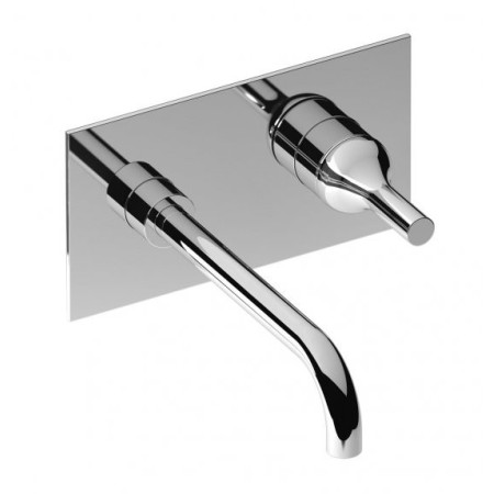 IB RUBINETTERIE BATLO' ROBINET DE LAVABO MURAL AVEC ÉVACUATION CM 21.1
