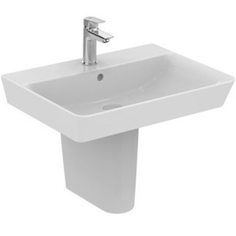 CONNECT AIR LAVABO CUBE 600 MM C/SEMICOLONNA IDEAL STANDARD