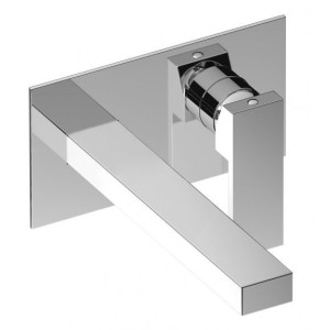 IB RUBINETTERIE ROBINET MIXTE POUR LAVABO MURAL - BEC 217 MM