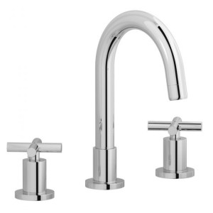 IB RUBINETTERIE WOW MITIGEUR LAVABO TROIS TROUS BEC HAUT COMPLÈTE AVEC ÉVACUATION