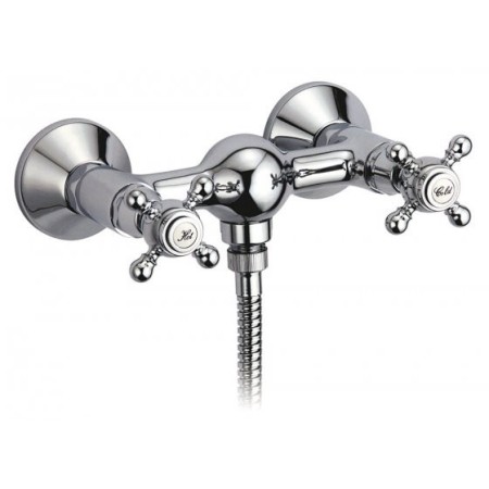 IB RUBINETTERIE HERMES MITIGEUR DE DOUCHE MURAL COMPLÈT AVEC KIT DE DOUCHE