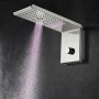 BOSSINI SYNCRO RAIN 3 JETS LUMIÈRES RGB CHROMOTHÉRAPIE 45X20 CM