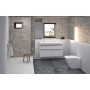 GEBERIT ICON SQUARE WC MURAL SANS RIM AVEC SIEGE SLIM SOFT CLOSE