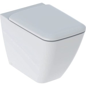 GEBERIT ICON SQUARE WC MURAL SANS RIM AVEC SIEGE SLIM SOFT CLOSE