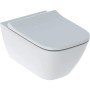 GEBERIT SMYLE SQUARE WC SUSPENDU RIMFREE AVEC ABATTANT SLIM SOFT CLOSE