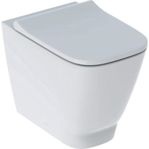 GEBERIT SMYLE SQUARE W.C. SANS RIM AVEC ABATTANT SLIM SOFT CLOSE
