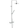 NOBILI COLONNE DE DOUCHE LIKID AVEC MITIGEUR THERMOSTATIQUE EXTERNE ET RAMPE TÉLESCOPIQUE