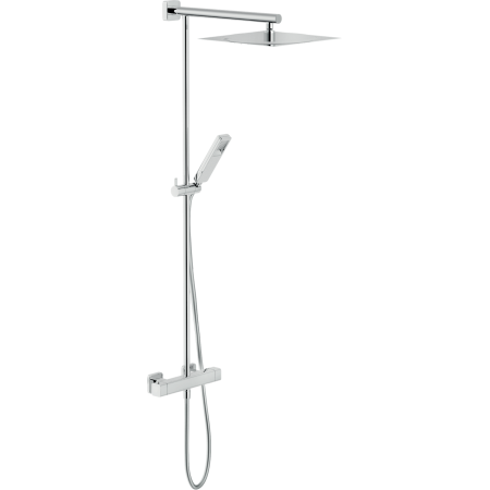 NOBILI COLONNE DE DOUCHE LOOP AVEC MELANGEUR THERMOSTATIQUE EXTERNE ET PULVERISATEUR À ARTICULATION 300X300 MM