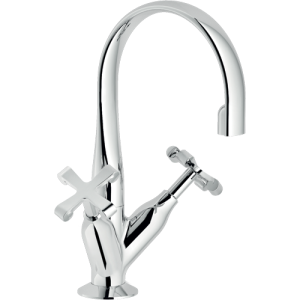 NOBILI ROBINET DE LAVABO À DEUX COMMANDES CARLOS PREMIER AVEC ÉVACUATION