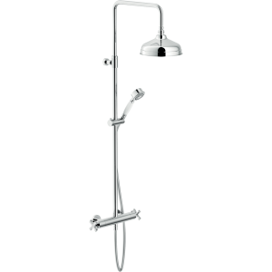 NOBILI CARLOS PREMIER COLONNE DE DOUCHE AVEC MITIGEUR THERMOSTATIQUE EXTERNE ET RAMPE TÉLESCOPIQUE
