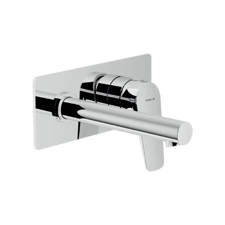 NOBILI SKY LAVABO MITIGEUR MURAL AVEC PLAQUE SANS ÉVACUATION