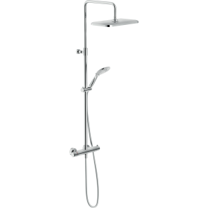 NOBILI THICE COLONNE DE DOUCHE AVEC MITIGEUR THERMOSTATIQUE EXTERNE AVEC CORPS FROID ET RAMPE TÉLESCOPIQUE