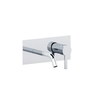 BELLOSTA ROBINET DE LAVABO MURAL SUR PLAQUE BAMBU'