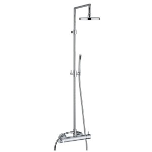 BELLOSTA BAMBU' mélangeur de douche extérieur thermostatique avec colonne complète