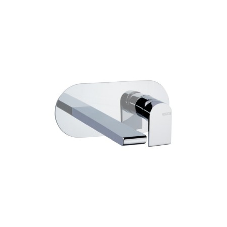 BELLOSTA JEANS MISCELATEUR LAVABO MURAL BEC PROLONGÉ SUR PLAQUE