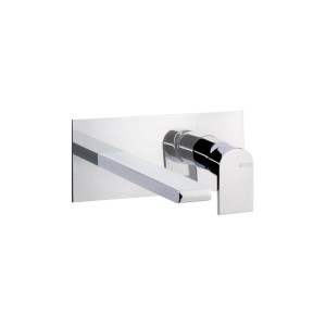 BELLOSTA JEANS MISCELATEUR LAVABO MURAL BEC PROLONGÉ SUR PLAQUE