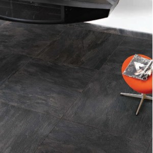 REX CÉRAMIQUES ARDOISE NOIR MATT 80x80 RECTIFIÉ 9mm