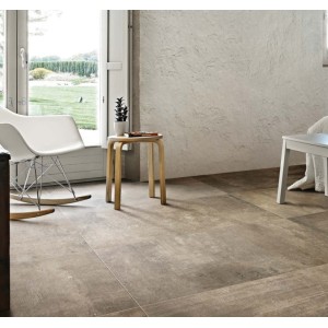REX CÉRAMIQUES MATIÈRES BRUN STRATURÉ 40X80 RECTIFIÉ 9mm